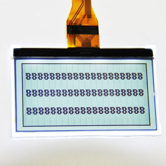 128X64 dots FSTN type transflective positive LCD display module
