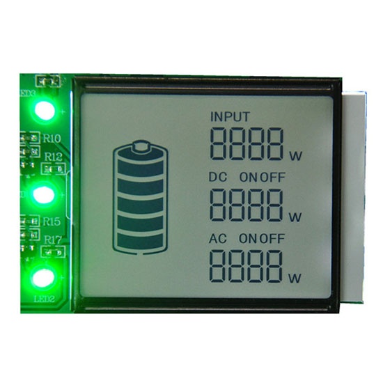 VA type negative segment LCD display module