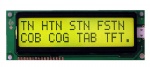 16*2 LCD monitor COB Moudle with yellow-green film